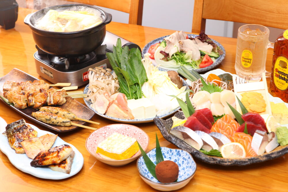 日本料理屋のコース料理250元(約4000円)の写真