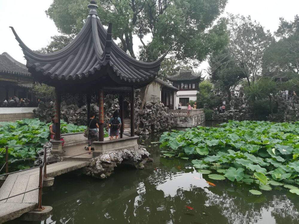 獅子林の庭園の写真