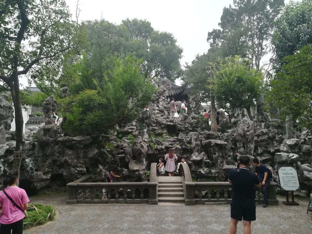 獅子林の庭園の様子の写真②