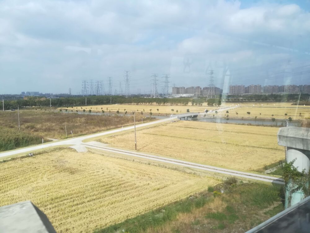 上海地下鉄17号線からの風景の写真