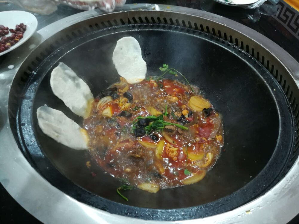 中国で食べるローカル料理の写真